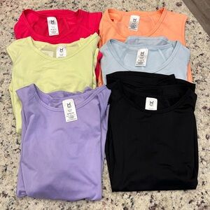 6 Members Mark Active Tanks- girls XL